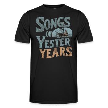 Sailors Sea Shanty Singing Ship Adventures - Men's Functional T-Shirt - black - Front - AI Model Male 178 dark (178cm)