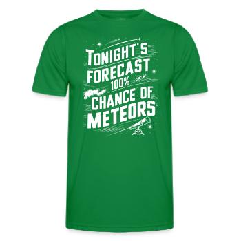 Stargazing And Meteor Shower Enthusiast - Männer Funktions-T-Shirt - Kelly Green - Vorne - AI Model Male 178 dark (178cm)