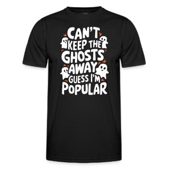 Ghost Bait Halloween Parapsychology Paranormal - Men's Functional T-Shirt - black - Front - AI Model Male 178 dark (178cm)