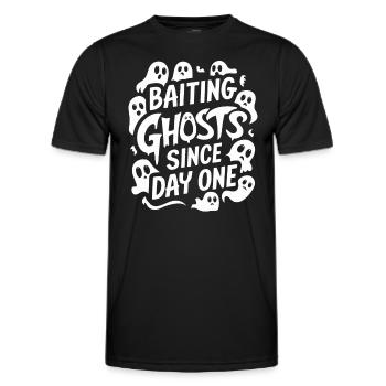 Ghost Bait Halloween Parapsychology Paranormal - Men's Functional T-Shirt - black - Front - AI Model Male 178 dark (178cm)