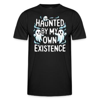 Ghost Bait Halloween Parapsychology Paranormal - Men's Functional T-Shirt - black - Front - AI Model Male 178 dark (178cm)
