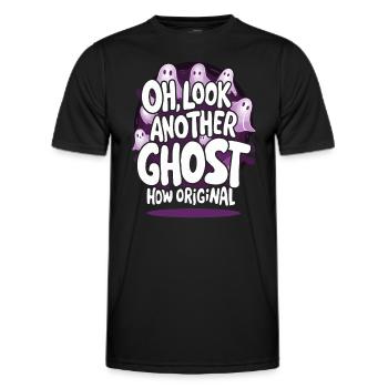 Ghost Bait Halloween Parapsychology Paranormal - Men's Functional T-Shirt - black - Front - AI Model Male 178 dark (178cm)