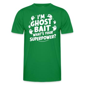 Appât fantôme Halloween Parapsychologie Paranormal - T-shirt sport Homme - vert - Devant - AI Model Male 178 dark (178cm)