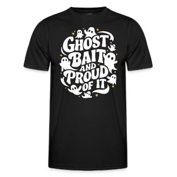 Ghost Bait Halloween Parapsychology Paranormal - Men's Functional T-Shirt - black - Front - AI Model Male 178 dark (178cm)