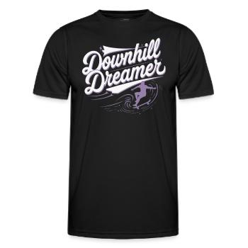 Skater Life: Downhill Longboarding Und Street - Männer Funktions-T-Shirt - Schwarz - Vorne - AI Model Male 178 dark (178cm)