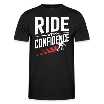 Skater Life: Downhill Longboarding Und Street - Männer Funktions-T-Shirt - Schwarz - Vorne - AI Model Male 178 dark (178cm)