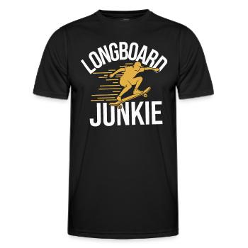 Skater Life: Downhill Longboarding Und Street - Männer Funktions-T-Shirt - Schwarz - Vorne - AI Model Male 178 dark (178cm)