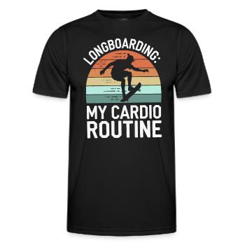 Skater Life: Downhill Longboarding Und Street - Männer Funktions-T-Shirt - Schwarz - Vorne - AI Model Male 178 dark (178cm)