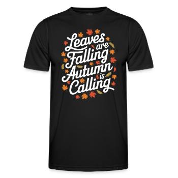 Autumnal blaze of colour for nature lovers and - Men's Functional T-Shirt - black - Front - AI Model Male 178 dark (178cm)