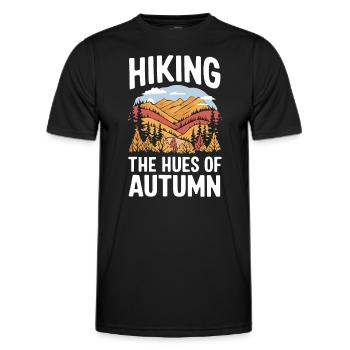 Autumnal blaze of colour for nature lovers and - Men's Functional T-Shirt - black - Front - AI Model Male 178 dark (178cm)