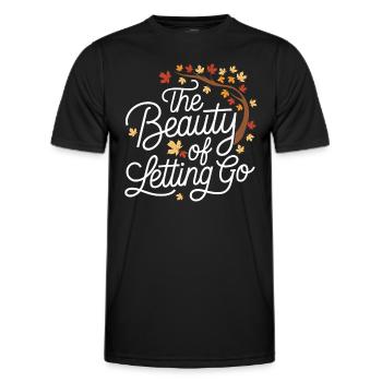 Autumnal blaze of colour for nature lovers and - Men's Functional T-Shirt - black - Front - AI Model Male 178 dark (178cm)