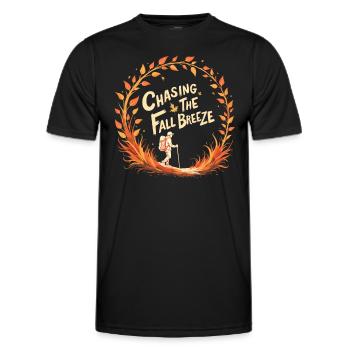Autumnal blaze of colour for nature lovers and - Men's Functional T-Shirt - black - Front - AI Model Male 178 dark (178cm)