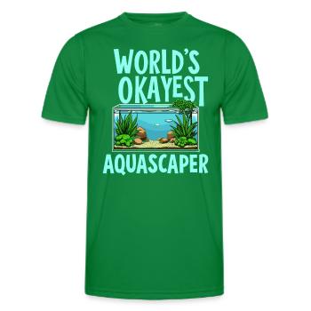 Aquascaping Enthusiast Underwater Gardening - Männer Funktions-T-Shirt - Kelly Green - Vorne - AI Model Male 178 dark (178cm)