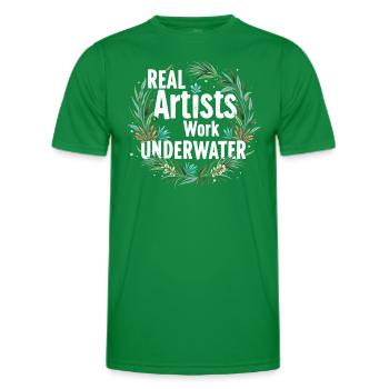 Aquascaping Enthusiast Underwater Gardening - Männer Funktions-T-Shirt - Kelly Green - Vorne - AI Model Male 178 dark (178cm)