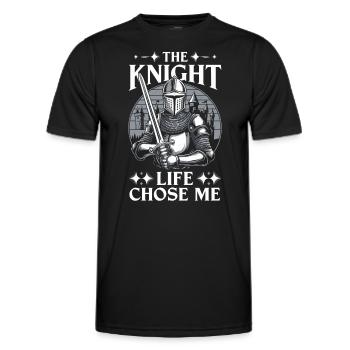 Foire Renaissance tenue Médiéval Ren Faire - T-shirt sport Homme - noir - Devant - AI Model Male 178 dark (178cm)