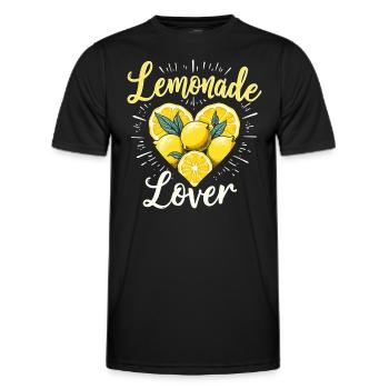 Refreshing Lemonade Vibes: Perfect for Lemonade - Men's Functional T-Shirt - black - Front - AI Model Male 178 dark (178cm)
