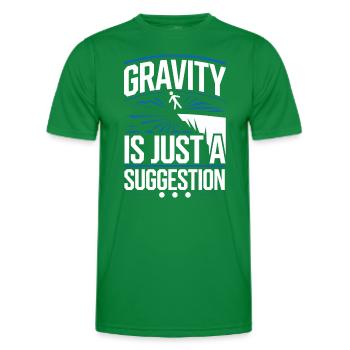 Plongée de falaise Sports d’aventure Thrill Seeker - T-shirt sport Homme - vert - Devant - AI Model Male 178 dark (178cm)