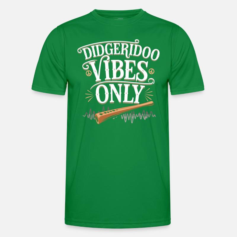 Didgeridoo Player Embracing Aboriginal Instrument Männer Funktions-T-Shirt