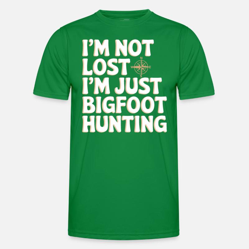 Bigfoot Believer Sasquatch Cryptid Forest Creature Men's Functional T-Shirt