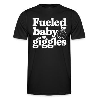 Elternschafts-humor Neue Väter Haben Zum Ersten - Männer Funktions-T-Shirt - Schwarz - Vorne - AI Model Male 178 dark (178cm)