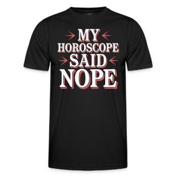 Astrology Skeptic: Critical Thinking - Men's Functional T-Shirt - black - Front - AI Model Male 178 dark (178cm)