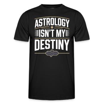 Astrology Skeptic: Critical Thinking - Men's Functional T-Shirt - black - Front - AI Model Male 178 dark (178cm)