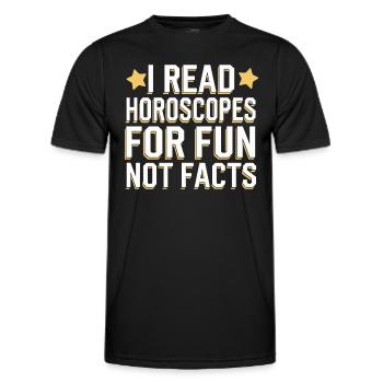 Astrology Skeptic: Critical Thinking - Men's Functional T-Shirt - black - Front - AI Model Male 178 dark (178cm)