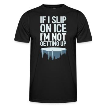 Hiver--froid-plaintes - T-shirt sport Homme - noir - Devant - AI Model Male 178 dark (178cm)