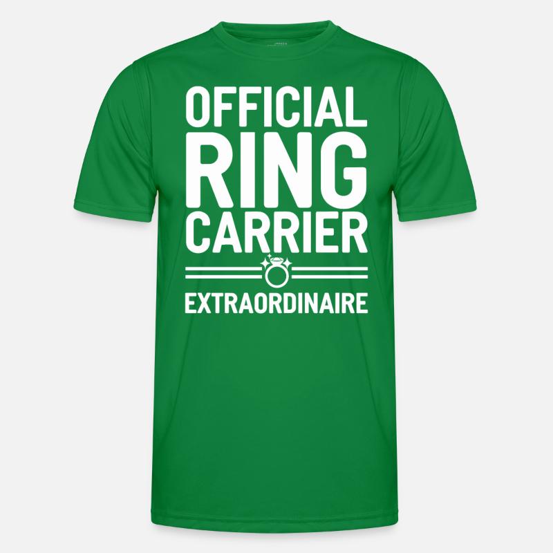 Ring Dude Wedding Ceremony Ring Guy Men's Functional T-Shirt
