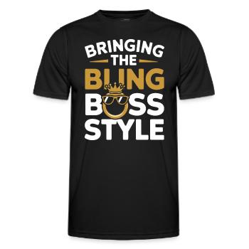 Ring Dude Wedding Ceremony Ring Guy - Men's Functional T-Shirt - black - Front - AI Model Male 178 dark (178cm)