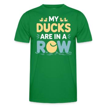 propriétaires de canards domestiques, amoureux des canards, - T-shirt sport Homme - vert - Devant - AI Model Male 178 dark (178cm)