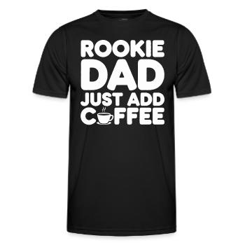 Parenthood humor New fathers have for the first time - Men's Functional T-Shirt - black - Front - AI Model Male 178 dark (178cm)