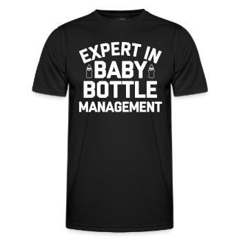 Parenthood humor New fathers have for the first time - Men's Functional T-Shirt - black - Front - AI Model Male 178 dark (178cm)