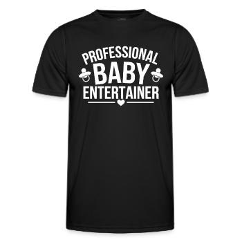 Elternschafts-humor Neue Väter Haben Zum Ersten - Männer Funktions-T-Shirt - Schwarz - Vorne - AI Model Male 178 dark (178cm)