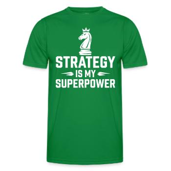 Mouvement de renaissance des échecs Chess Lover Strategic - T-shirt sport Homme - vert - Devant - AI Model Male 178 dark (178cm)