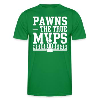 Mouvement de renaissance des échecs Chess Lover Strategic - T-shirt sport Homme - vert - Devant - AI Model Male 178 dark (178cm)