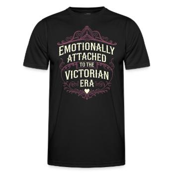 Geschichtsfächer Aus Der Viktorianischen Zeit, - Männer Funktions-T-Shirt - Schwarz - Vorne - AI Model Male 178 dark (178cm)