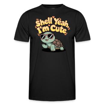 Schildkrötenpflege Für Besitzer Von - Männer Funktions-T-Shirt - Schwarz - Vorne - AI Model Male 178 dark (178cm)