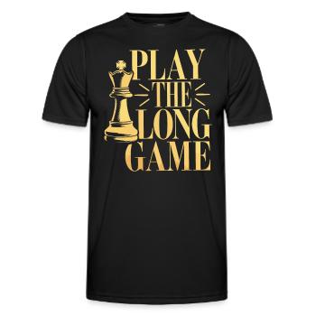 Mouvement de renaissance des échecs Chess Lover Strategic - T-shirt sport Homme - noir - Devant - AI Model Male 178 dark (178cm)