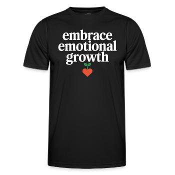 Emotional Intelligence Empathy Advocate Mindful - Men's Functional T-Shirt - black - Front - AI Model Male 178 dark (178cm)