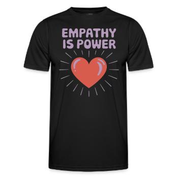 Emotional Intelligence Empathy Advocate Mindful - Men's Functional T-Shirt - black - Front - AI Model Male 178 dark (178cm)