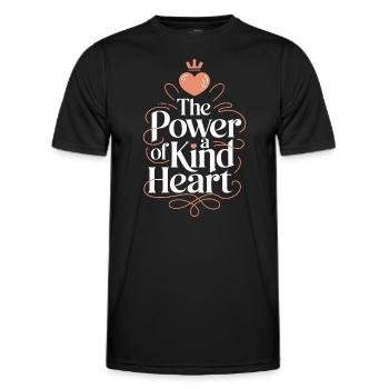 Emotional Intelligence Empathy Advocate Mindful - Men's Functional T-Shirt - black - Front - AI Model Male 178 dark (178cm)