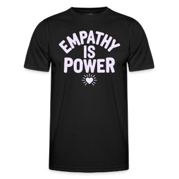 Emotional Intelligence Empathy Advocate Mindful - Men's Functional T-Shirt - black - Front - AI Model Male 178 dark (178cm)
