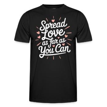 Emotional Intelligence Empathy Advocate Mindful - Men's Functional T-Shirt - black - Front - AI Model Male 178 dark (178cm)