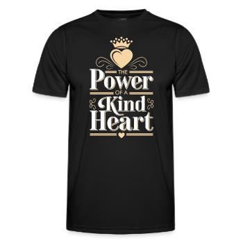 Emotional Intelligence Empathy Advocate Mindful - Men's Functional T-Shirt - black - Front - AI Model Male 178 dark (178cm)