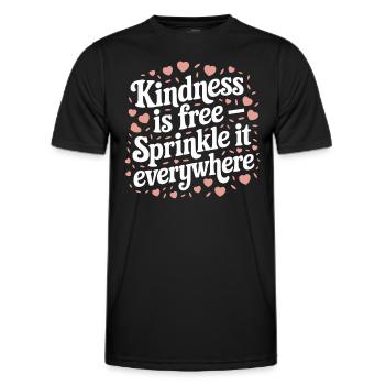 Emotional Intelligence Empathy Advocate Mindful - Men's Functional T-Shirt - black - Front - AI Model Male 178 dark (178cm)