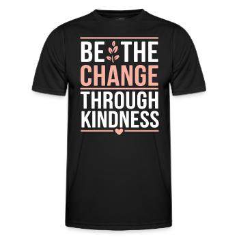 Emotional Intelligence Empathy Advocate Mindful - Men's Functional T-Shirt - black - Front - AI Model Male 178 dark (178cm)