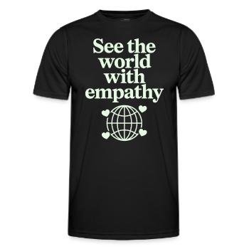 Emotional Intelligence Empathy Advocate Mindful - Men's Functional T-Shirt - black - Front - AI Model Male 178 dark (178cm)