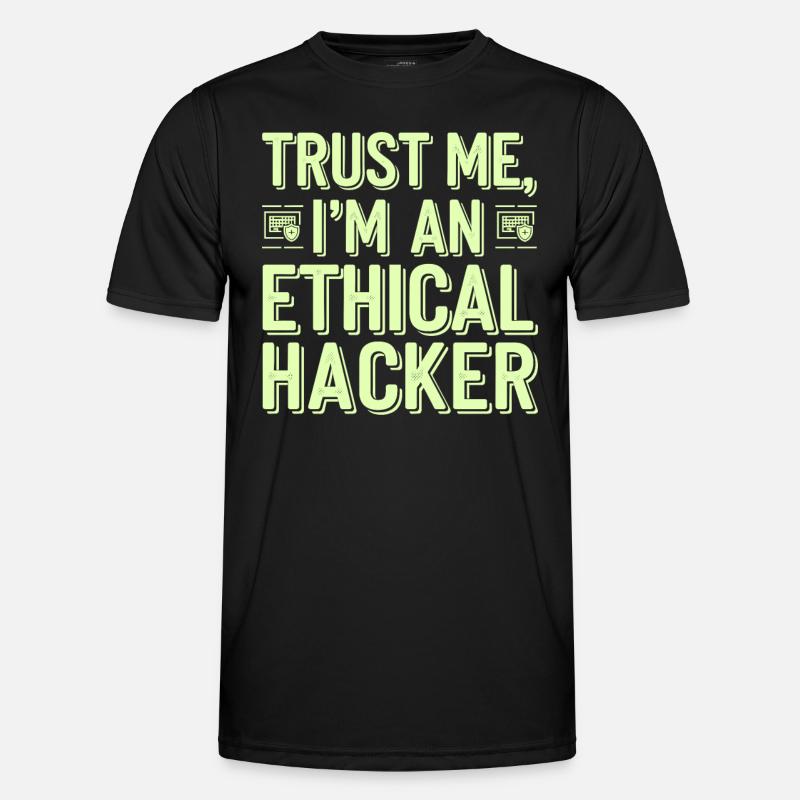Ethical Hacking Cybersecurity Digital - Men's Functional T-Shirt - black