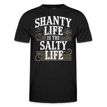 Sailors Sea Shanty Singing Ship Adventures - Men's Functional T-Shirt - black - Front - AI Model Male 178 dark (178cm)